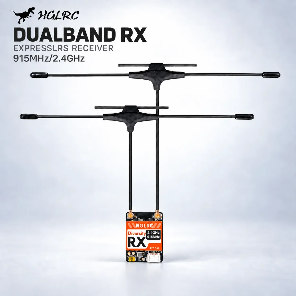 Antenna 2.4Ghz - HGLRC デュアルバンド RX ExpressLRS 受信機 915MHz
