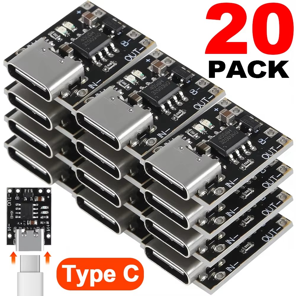 Tp4056 Module - 1-20 個 TP4056 3.7V リチウム電池充電放電ボード保護機能付き Type-C
