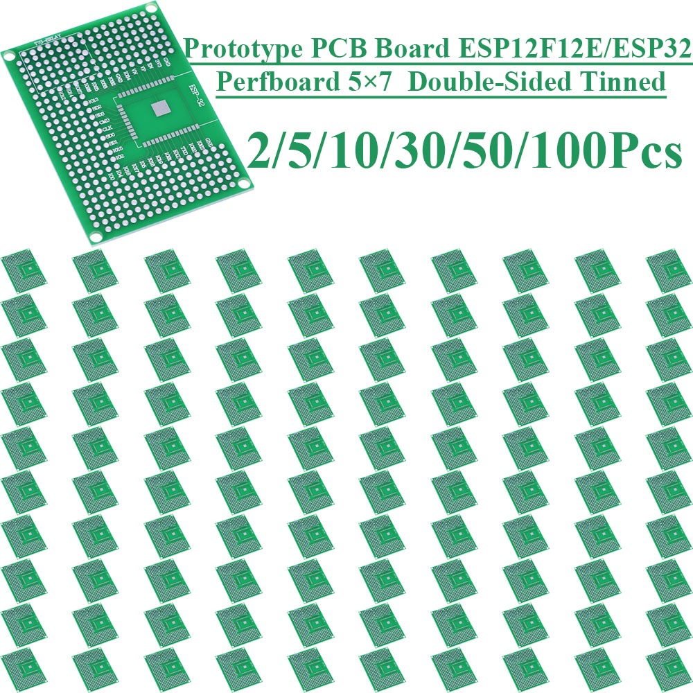 Pcb Prototyping Board - 2〜100個 5X7 両面錫メッキブレッドボードプロトタイプ PCB ボード Wifi