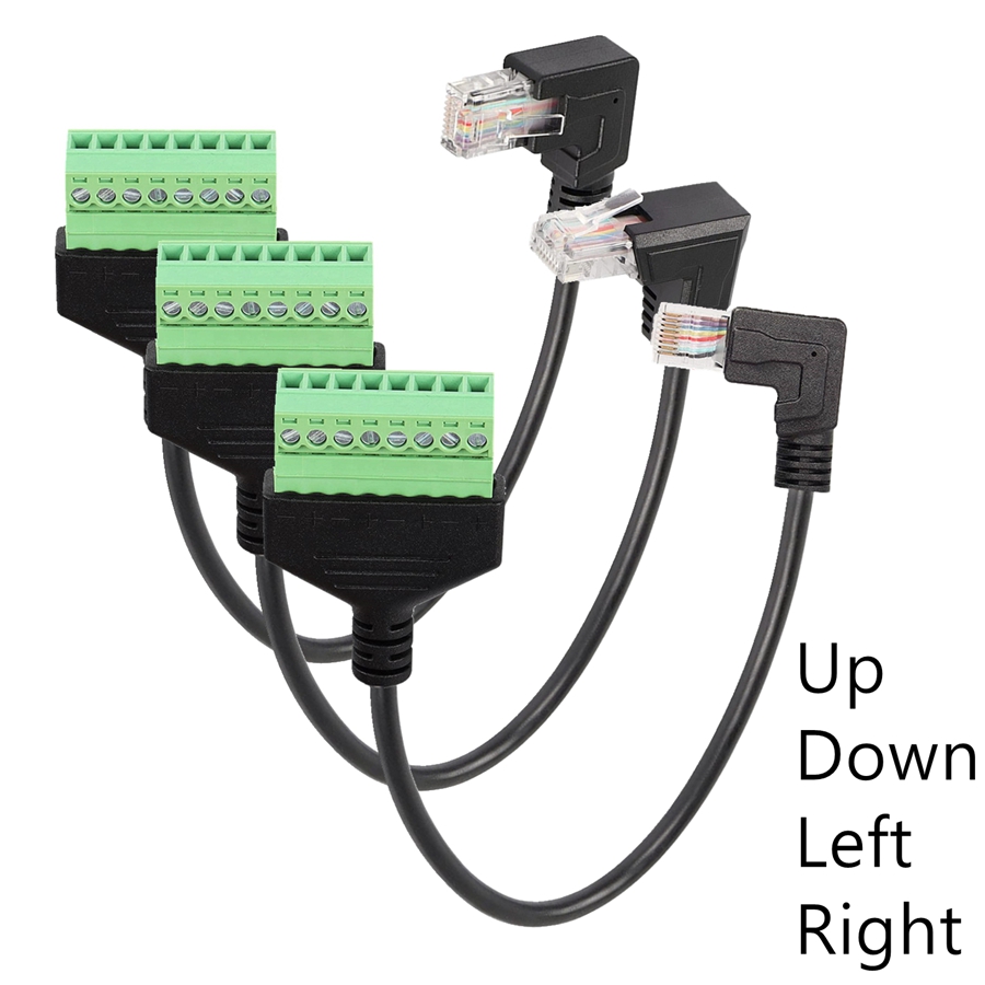 Screw Terminal Block - Rj45 ネジ端子ブロック 8p コネクタイーサネット Rj45 オスメス