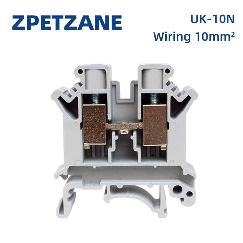 Screw Terminal Block - ボルト取り付け式真ちゅう製コネクタ,10個,UK-10Nユニバーサル端子,10mm2,800v,76a