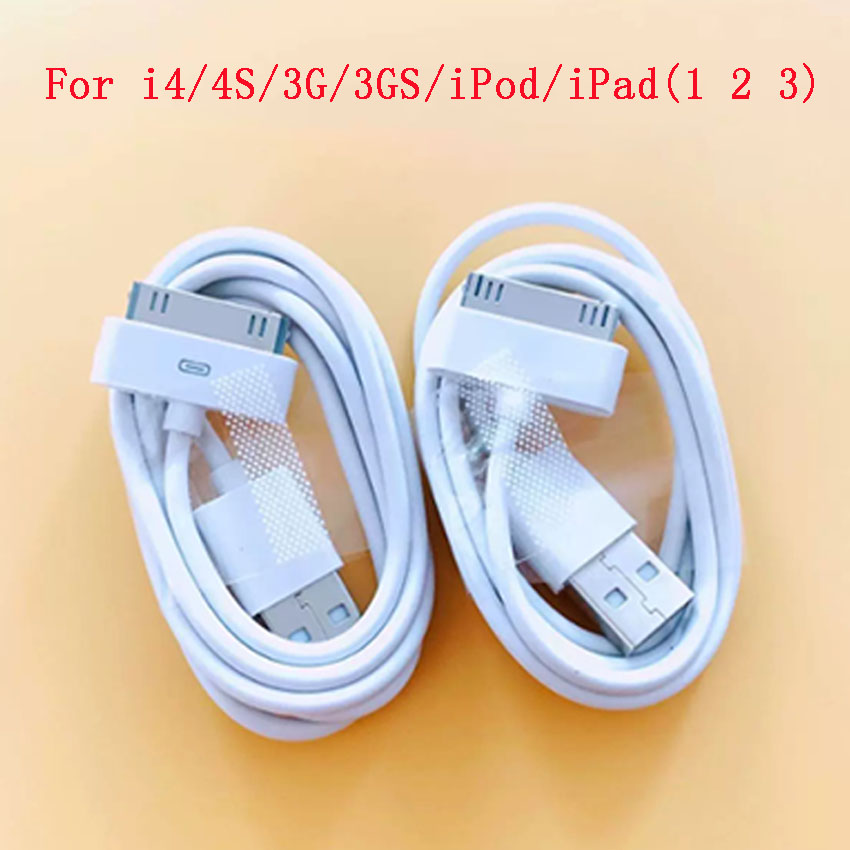 Micro Usb Cable - iPhone 4、4S、3G、3GS、iPad 1、2、3、iPod用 30ピンUSB充電ケーブル。タッチ充電、データ転送に対応。USB充電器、Android対応。