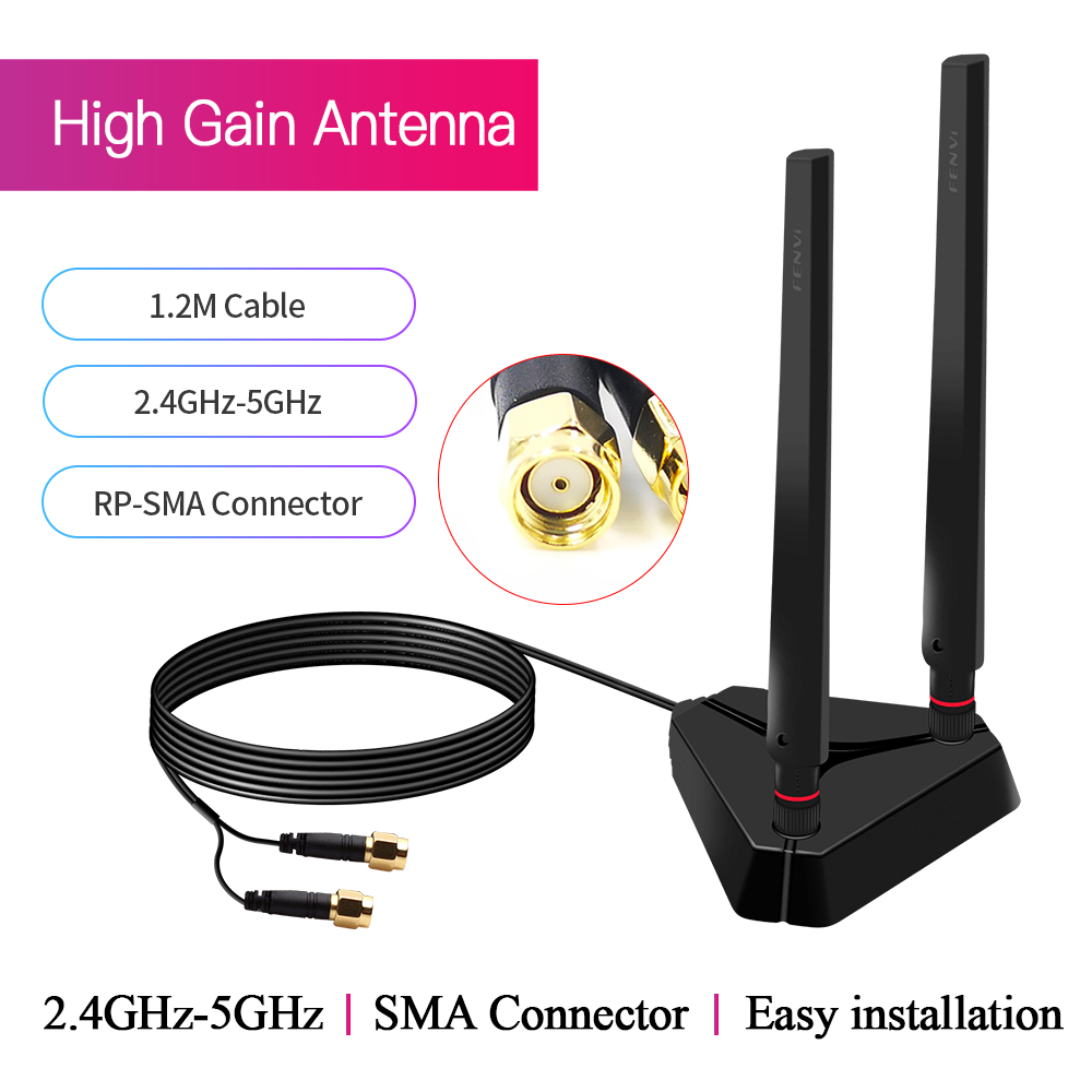 Ipex Connector - WiFi アンテナ RP-SMA オスコネクタデュアルバンド 2.4GHz 5GHz