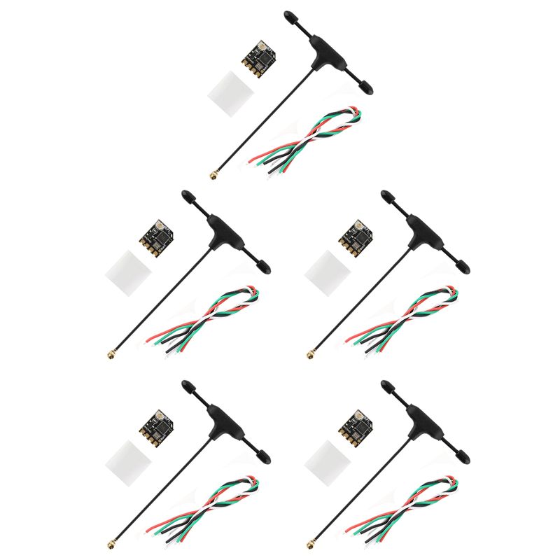 Antenna 2.4Ghz - ABXE-5X RP1 2.4GHz ExpressLRS ELRS ナノ受信機。T字型アンテナ付き。TX16S、ZORRO、TX12