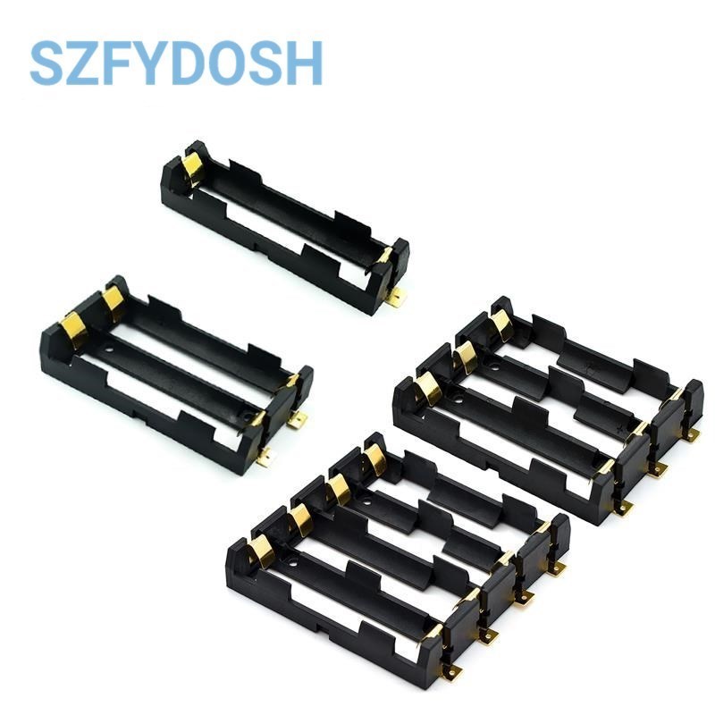 Esp32 Battery Holder Lipo - バッテリーホルダーボックス、収納ケース、コンテナ、ブロンズピン付きパワーバンク、充電式smt、1x2x3x4x18650 smd