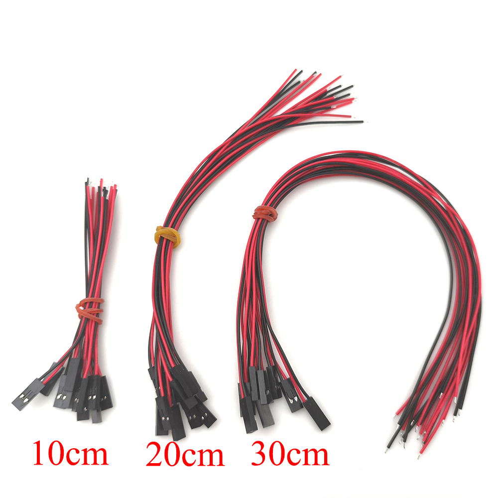 Jumper Wire Kit - 10/20 個 2Pin メスジャンパーワイヤーコネクタ延長コード 10 センチメートル/20