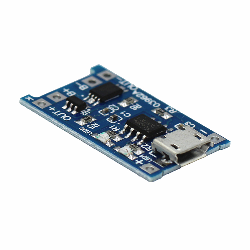 Tp4056 Module - リチウム電池充電器モジュール,5個,micro usb 5v 1a 18650,tp4056,二重機能保護付き充電パネル,li-ion 1a