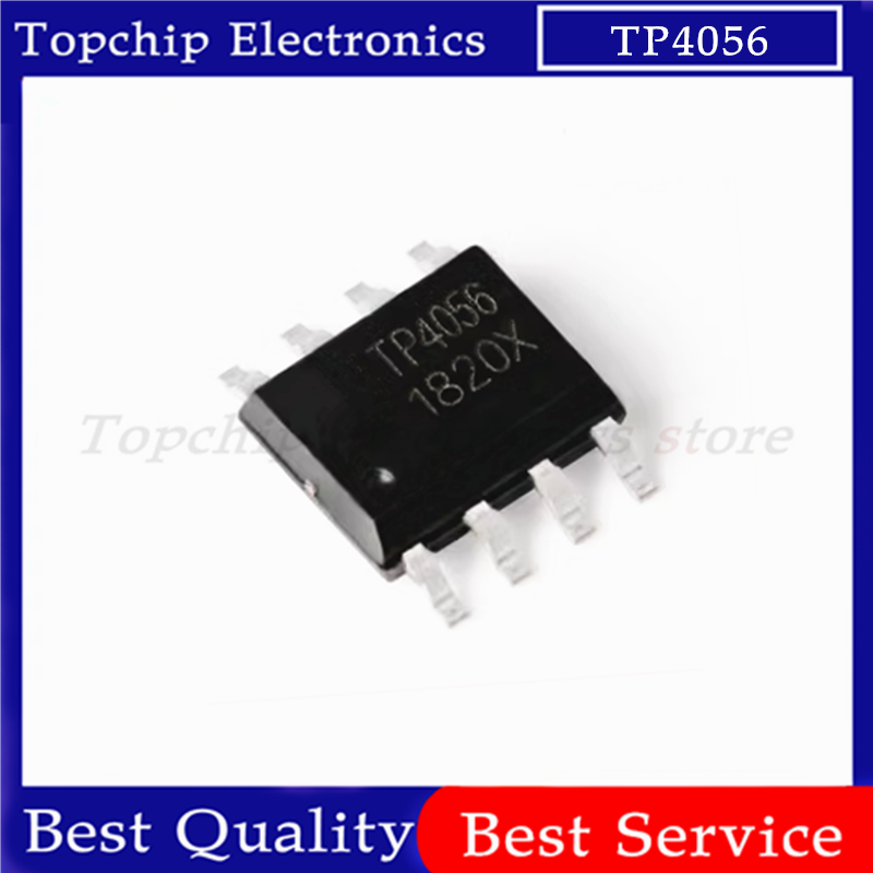 Tp4056 Module - リチウムイオン電池充電器ic,10-4056個,リニア,tp4056,sop8,4056e,tc4056a,tp4056e,100 sop-8,1a