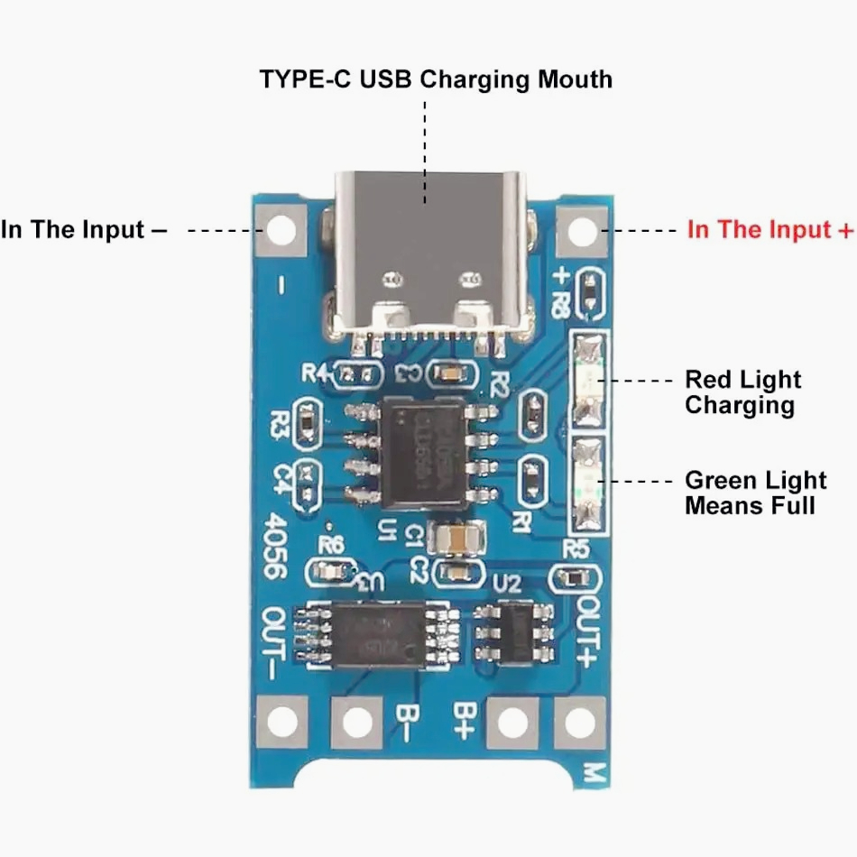 10/20個入り 5V 1A 18650リチウム電池充電ボー - Tp4056 Module のレビューと価格