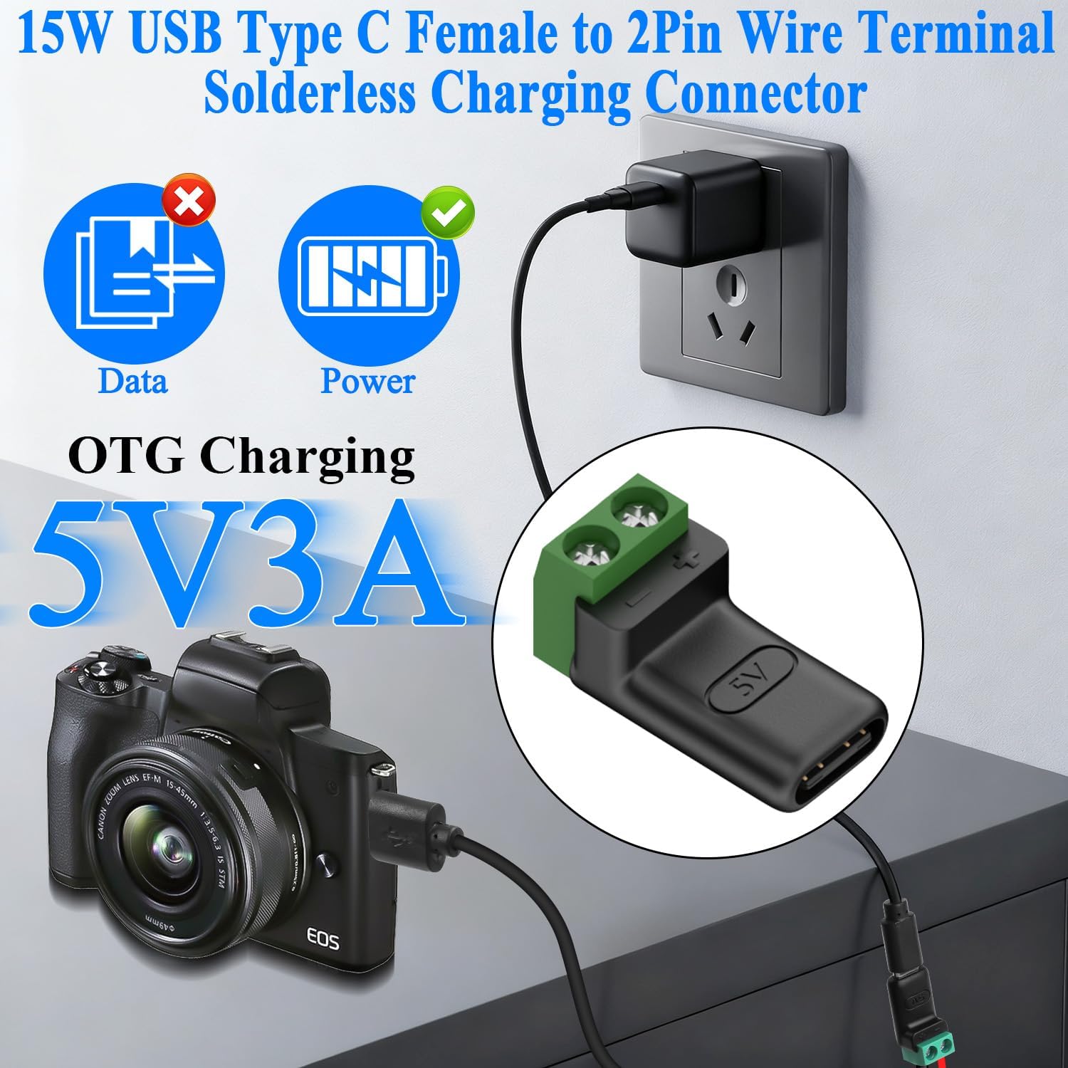 1-4 個 5V 圧着端子ブロックグリーンデータ転送充電コネ - Screw Terminal Block のレビューと価格