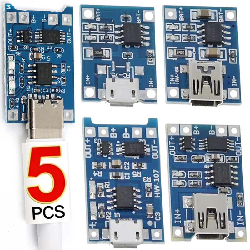 5V 3A マイクロ/タイプ-c/ミニ 18650 TP40 - Tp4056 Module のレビューと価格