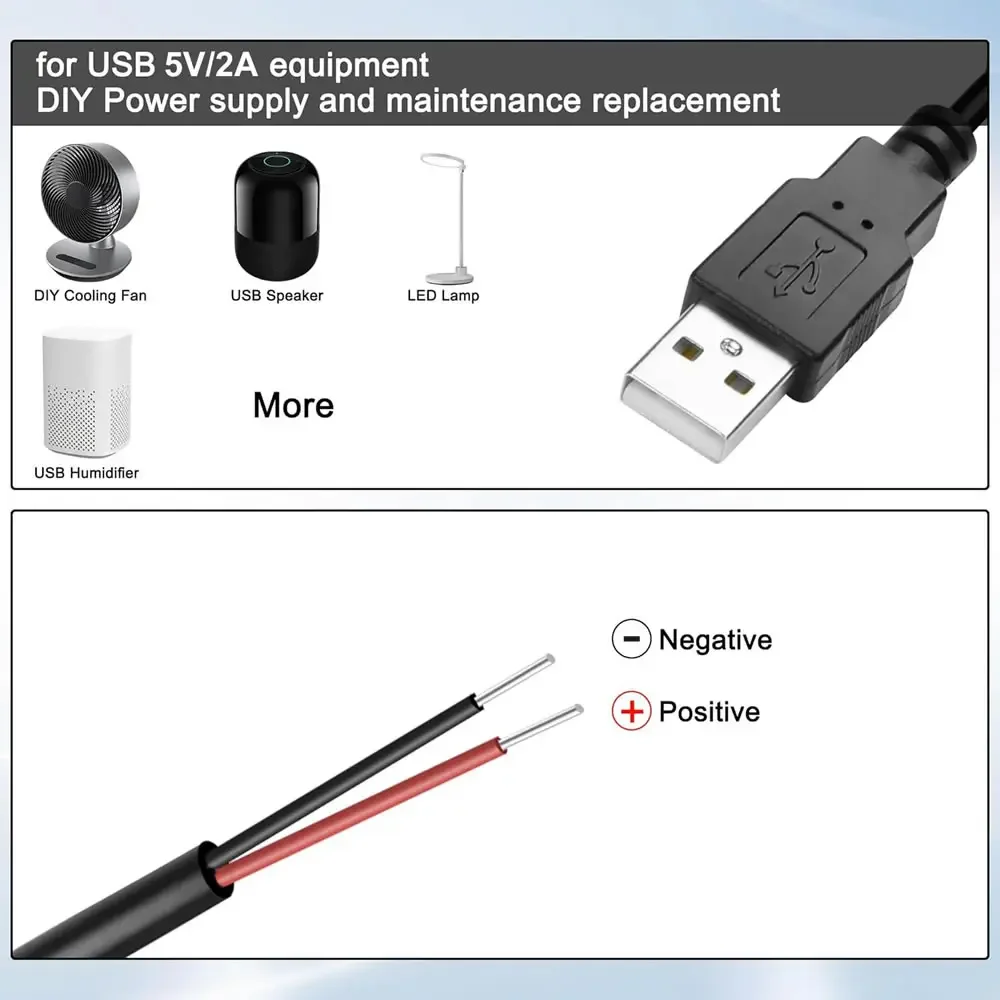 DC 2ピン USB電源ケーブル USBオス-メス - 2ピ - Ipex Connector のレビューと価格