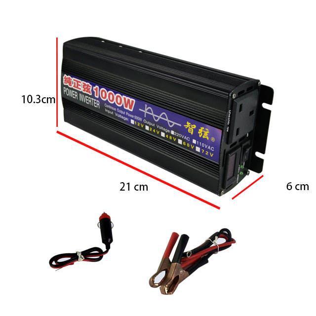 純正弦波インバーター 1000W 500W DC 12V 2 - Dc Dc Converter のレビューと価格