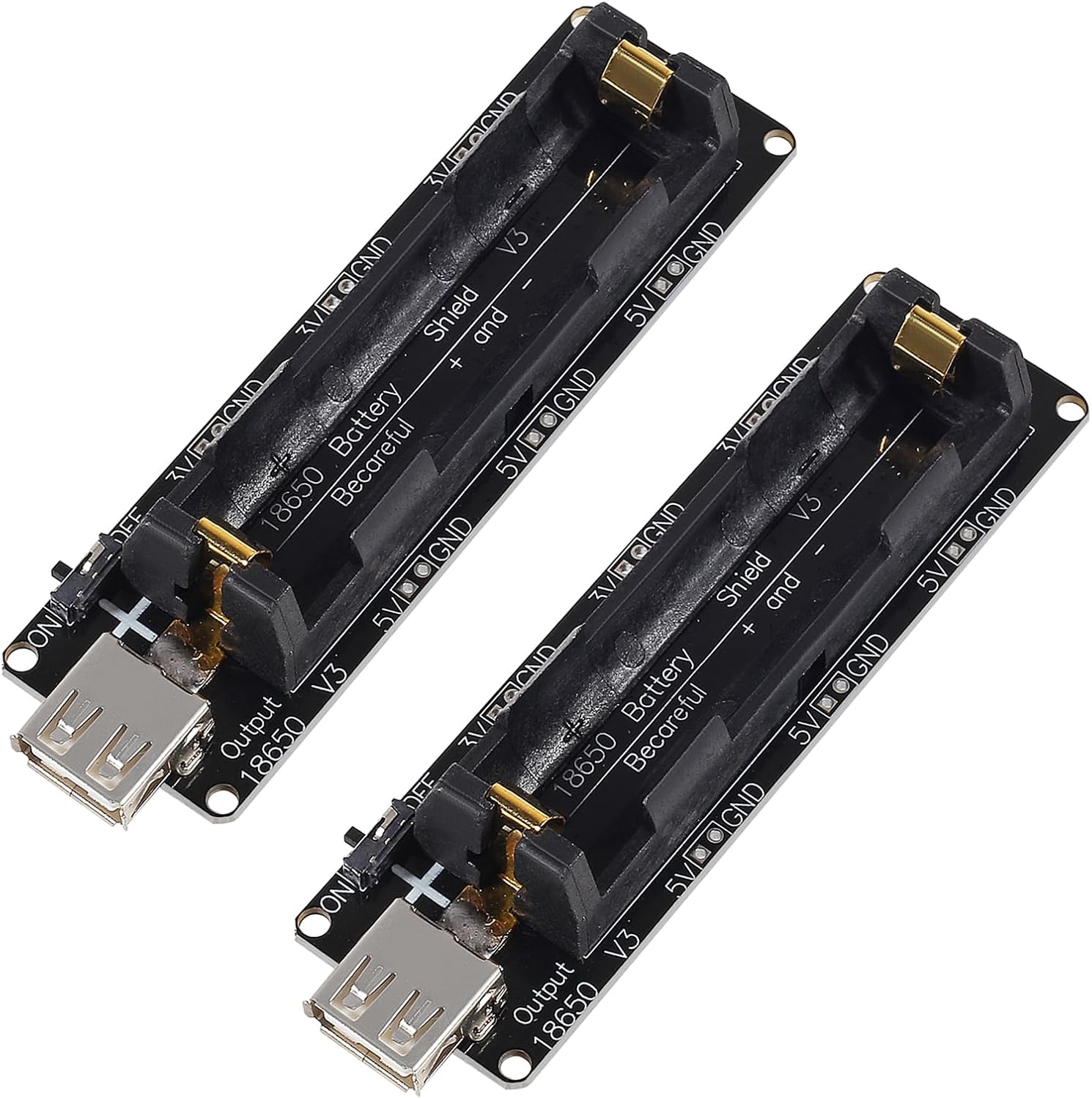 2 個 18650 バッテリーホルダーサポート USB 5V - Esp32 Battery Holder Lipo のレビューと価格