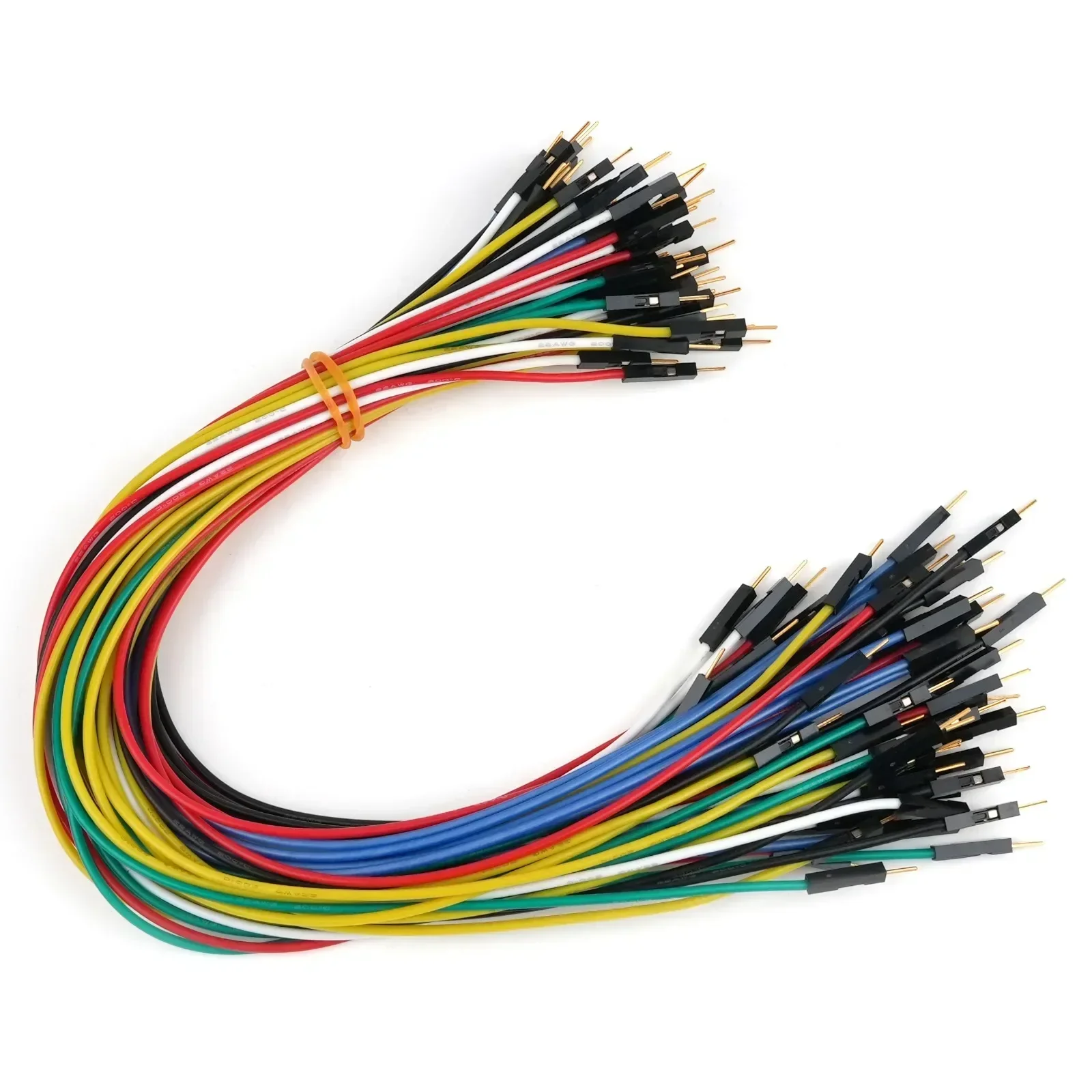 30cm 22AWG シリコンジャンパーワイヤーセット、金メ - Jumper Wire Kit のレビューと価格