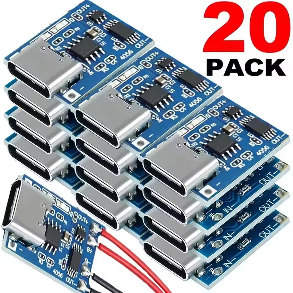 USB Type-C TP4056充電モジュール、5V 1A - Tp4056 Module のレビューと価格