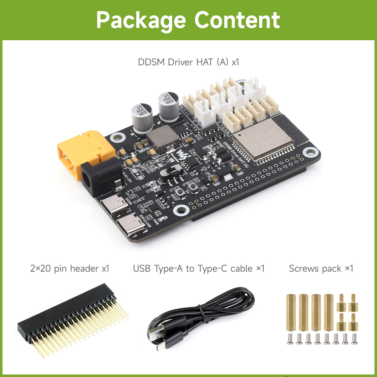 Waveshare ダイレクトドライブサーボモータードライバ - Proto Board のレビューと価格