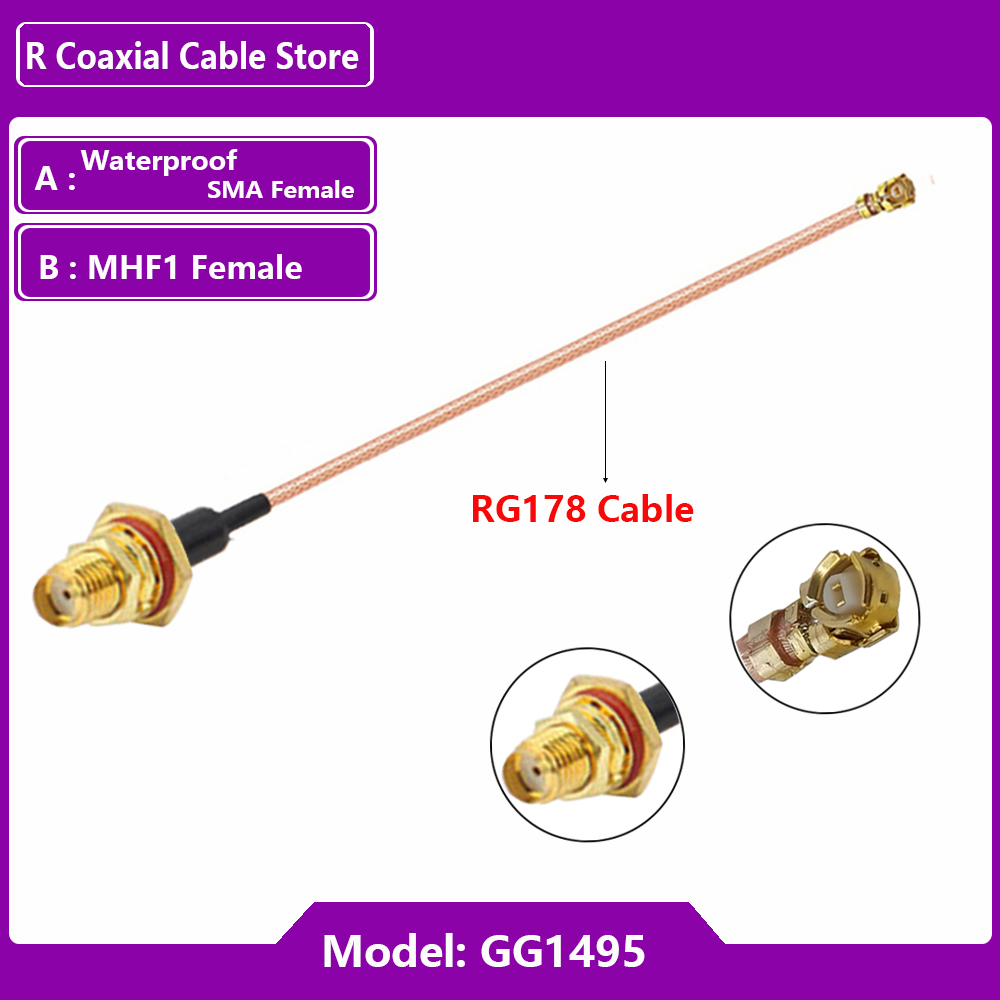 1PC UFL u.FL MHF メス- SMA メス 防水 - Ipex Connector のレビューと価格